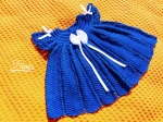 rochita crosetata albastru regal